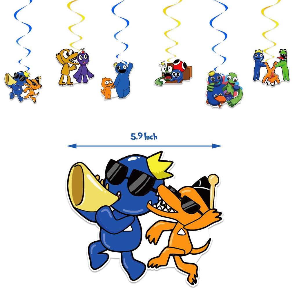 Друзья Радуга Роблокс Принадлежности для вечеринки Баннер Топпер для торта Шары День рождения Дети