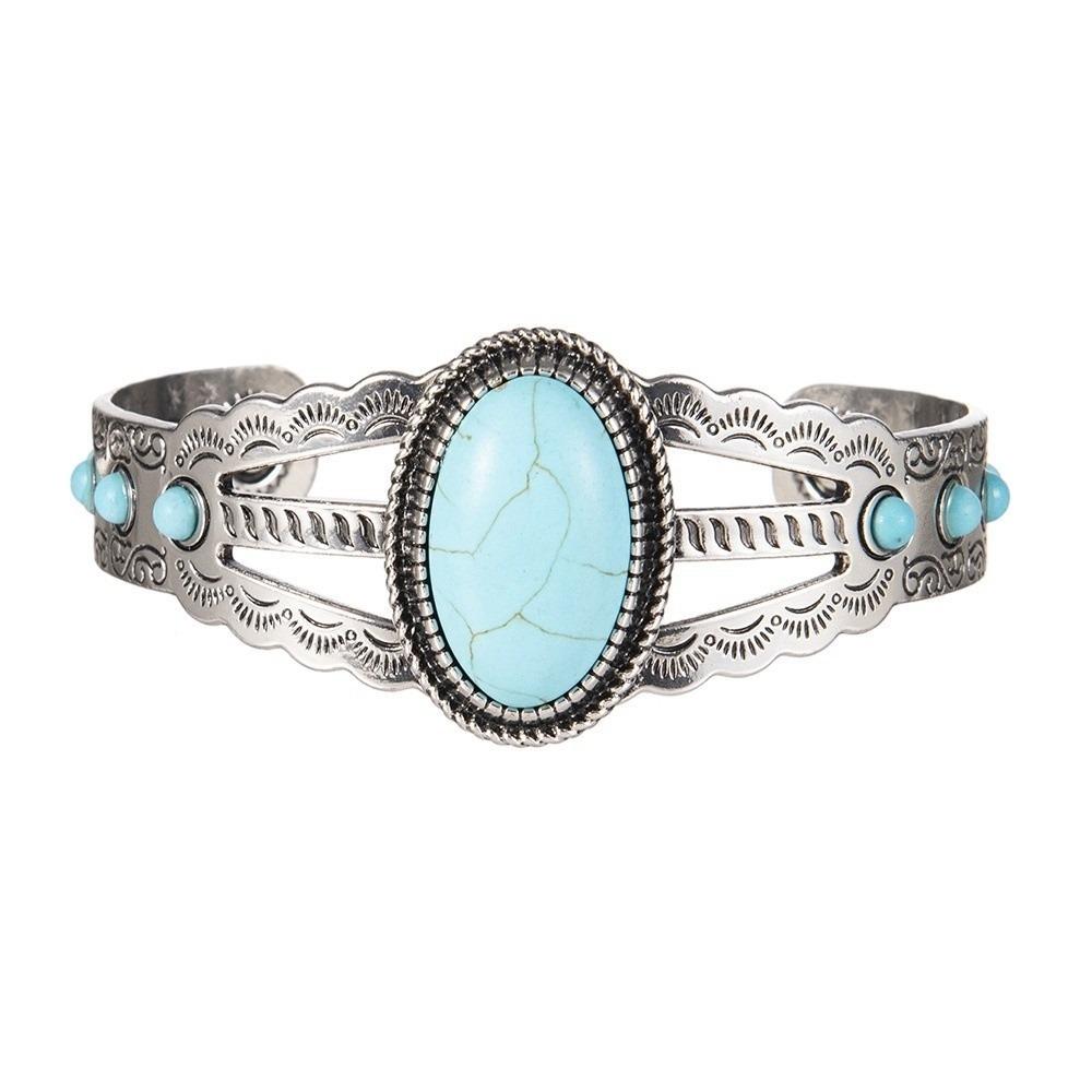 Imitation Turquoise Imitation Turquoise Bracelet Faux Turquoise Cuff Bracelet Men