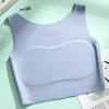 Traceless underwear, women's fixed cup, no steel ring, large chest, small chest, no chest pad, sports vest, integrated bra, beautiful back.
