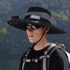 Outdoor Hat with Dual Power Supply Fan Summer Wide Brim Sun Hat Cooling Fishing Hiking Sun Protection Hat