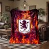 Aston Villa Football Print Flannel Blanket Soft Warm Sofa Bed Throw Blanket For Home Office Bedroom