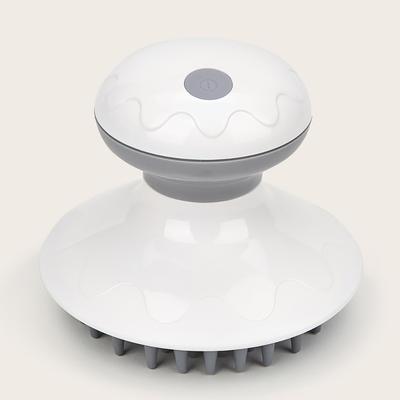 Электрический водонепроницаемый массажер для головы массажер для кожи головы инструмент электрическая массажная расческа для снятия усталости версия на батарейках