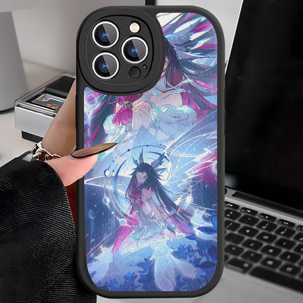 Чехол для телефона Genshin Impact Коломбина Для iPhone 11 12 13 14 15 16 Pro Max Plus Кожаный чехол