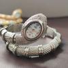 Women Quartz Watch Snake Watches Stainless Steel Bracelet Wristwatch Jewelry Gifts