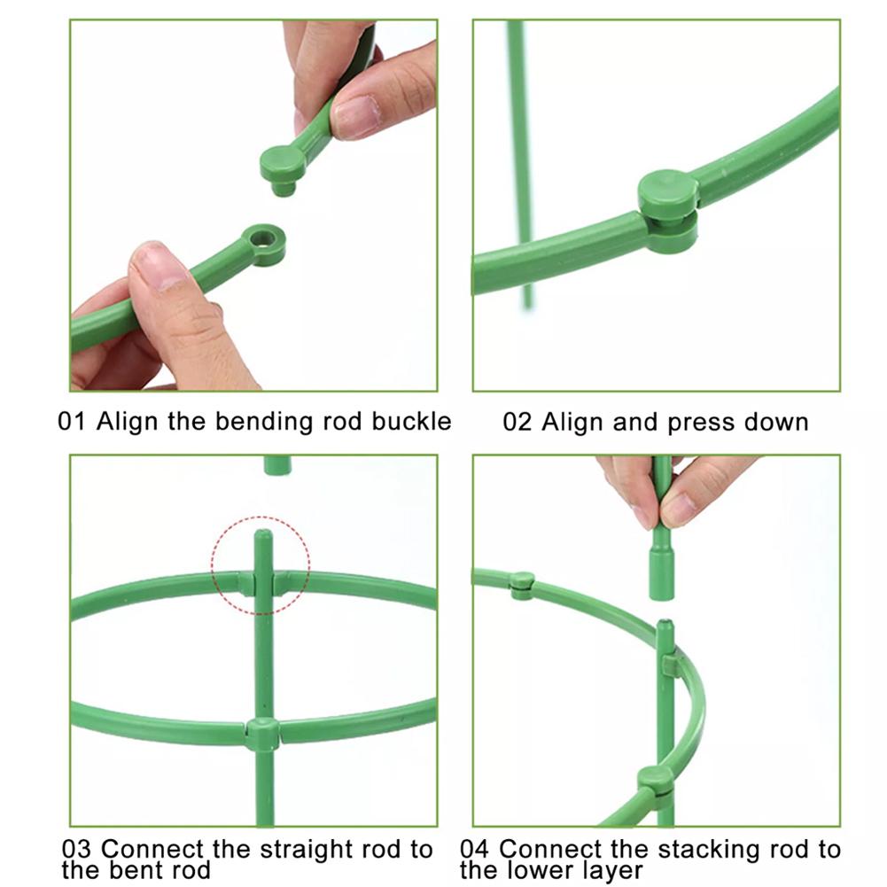 Клетка для помидоров для горшков Садовая опора для растений Колышки для растений Шпалера для помидоров Клетки Держатель для растений Цветочный горшок Вьющаяся шпалера