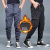 Мужские комбинезоны свободного кроя осень/зима, спортивные и повседневные брюки больших размеров с утолщенным бархатом, модный бренд