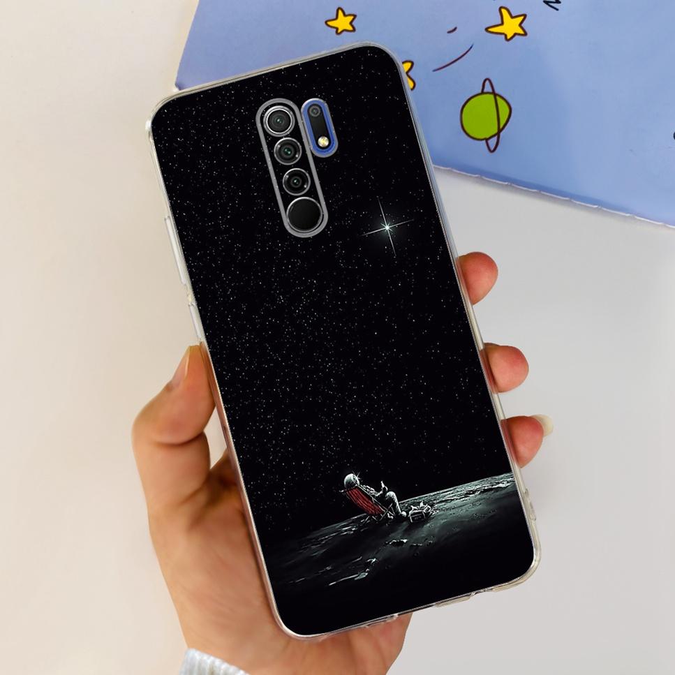 New For Xiaomi Redmi 9 Case Cute Cat Luxury Flower TPU Soft Silicone Clear Cover For Xiaomi Redmi 9 9A 9a 6.53"Bumper Phone Case
