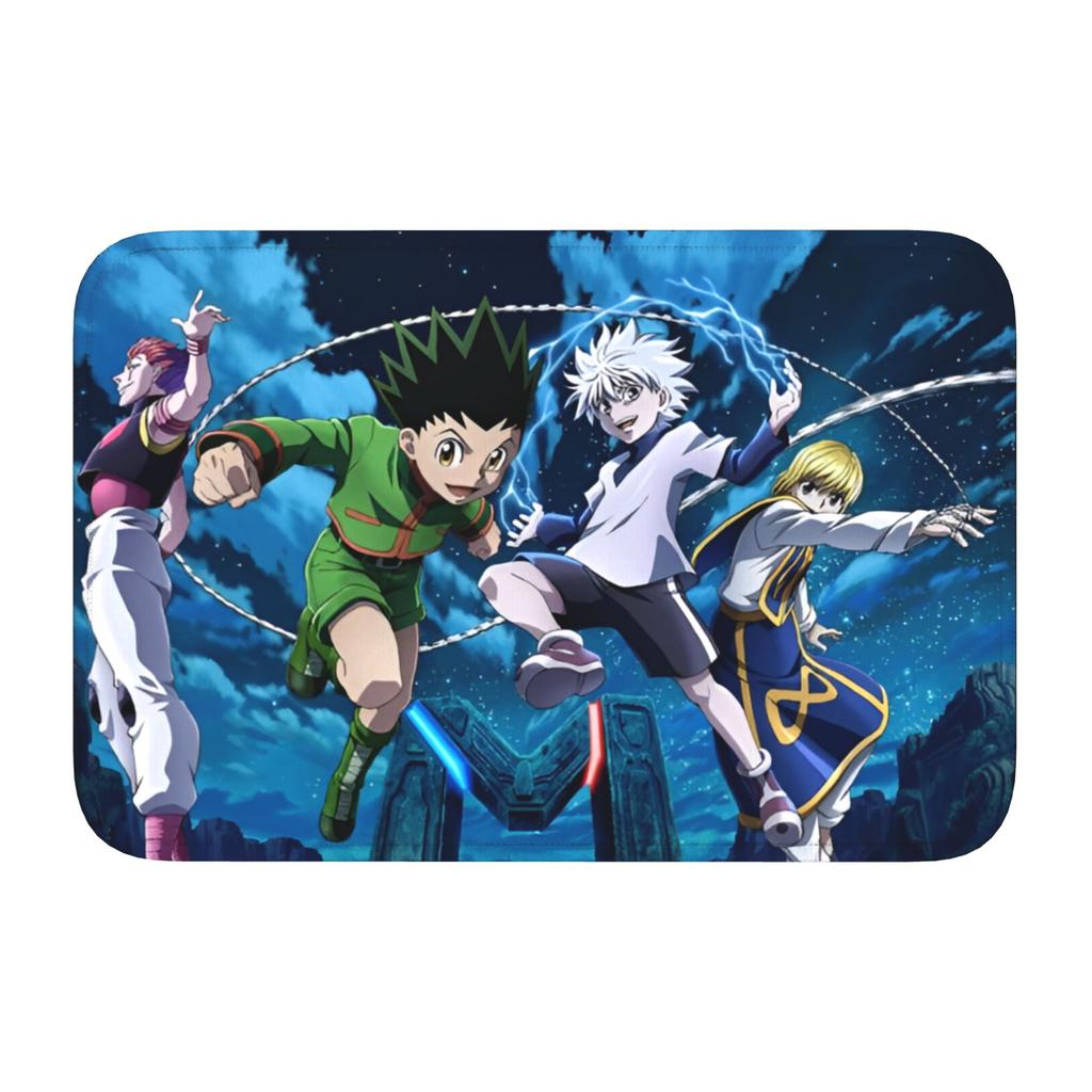 Custom HXH Anime Doormat Non-Slip Entrance Welcome Kitchen Bathroom Floor Door Mat Toilet Living Room Carpet Rug
