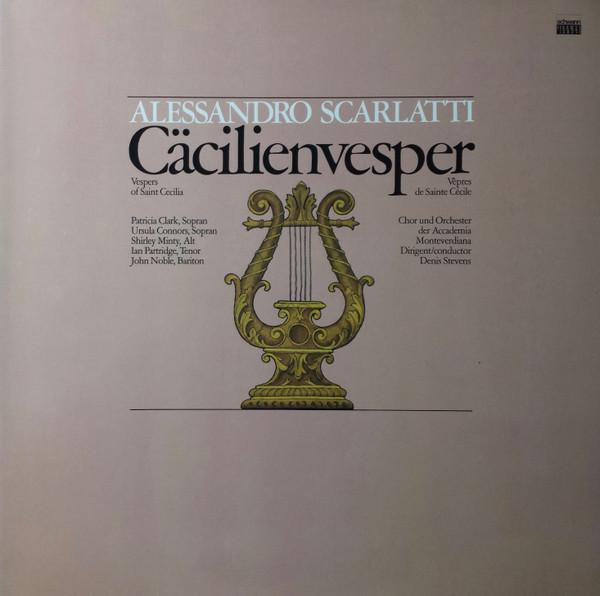 Виниловая пластинка АЛЕССАНДРО СКАРЛАТТИ ACCADEMIA MO Ccilienvesper AMS3543 Schwann Musica 1982 Германия Классика Б/У