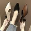 Coarse Heel Bag Head Slippers Women's Outer Wear 2025 Spring and Summer New Pointed Versatile High Heels Sandals