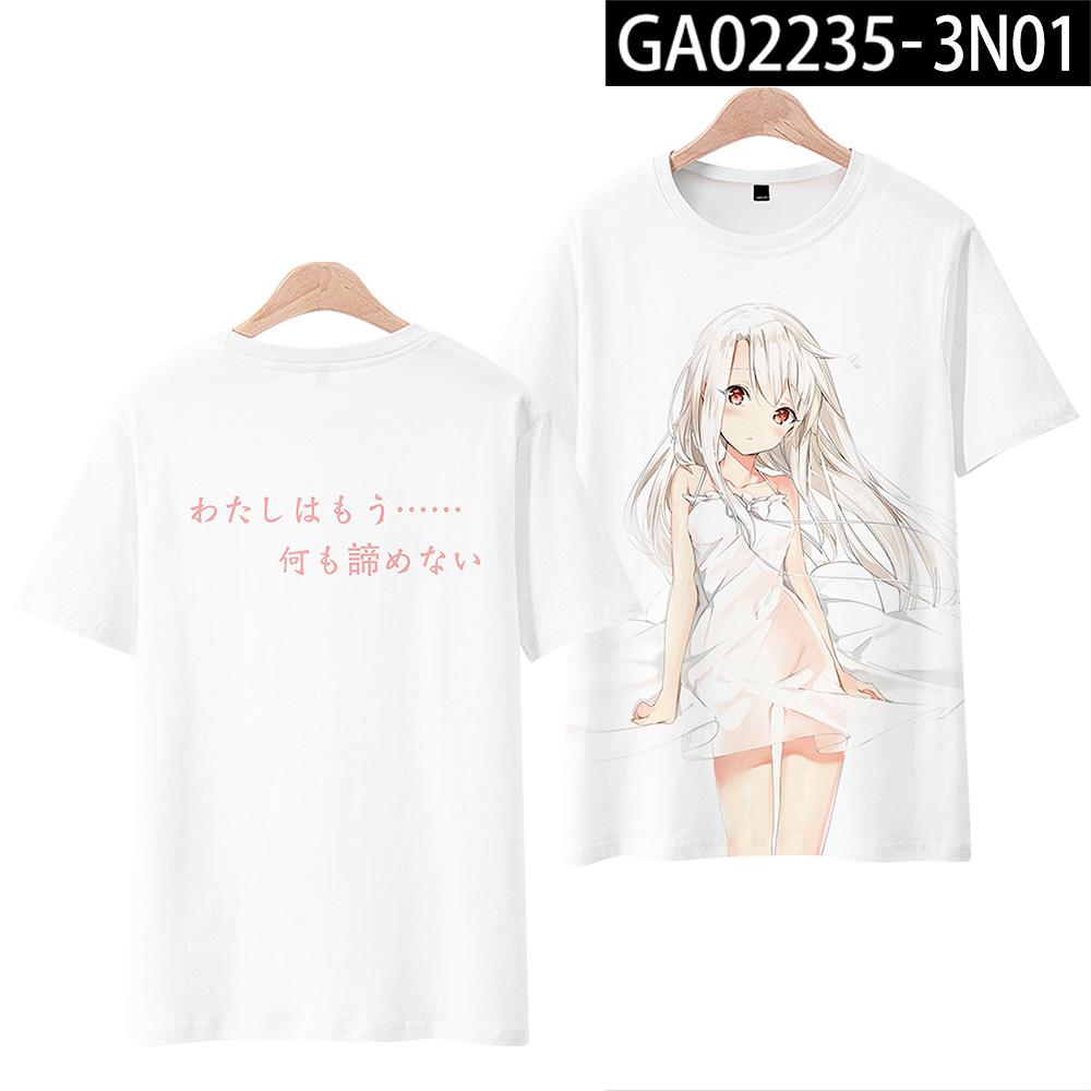 Game Cosplay Fate/kaleid liner Prisma Illya Summer Anime T Shirt Summer Men T-Shirt