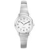 Timex Women's T2H371 Quartz Easy Reader Watch with White Dial Analogue Display and Silver Stainless Steel Bracelet