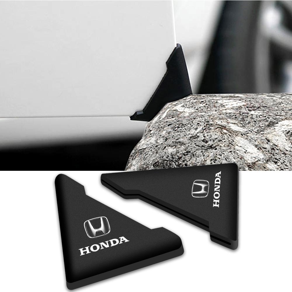 WGLRK1 2pcs Car Door Corner Silicone Anti-Scratch Anti-bump Protection Stickers for Honda Accord CRV XRV Civic FIT Auto Accessories