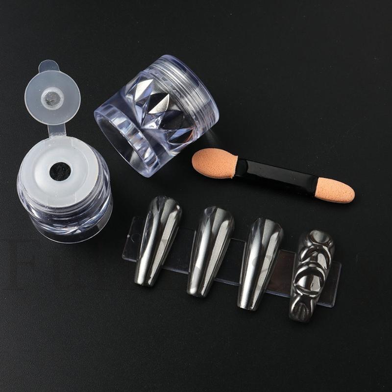 Аврора Жемчужный Хром Пудра Глиттер для Ногтей Белый Черный Лунный Свет Зеркальный Русалка Свадебный Фея Маникюр Декор Аврора Жемчужный Хром