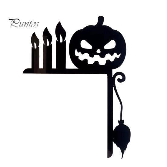 Угловая табличка на дверь на Хэллоуин, деревянная черная тыква, ведьма, паутина, замок, дверная рамка, табличка для украшения домашней вечеринки на Хэллоуин