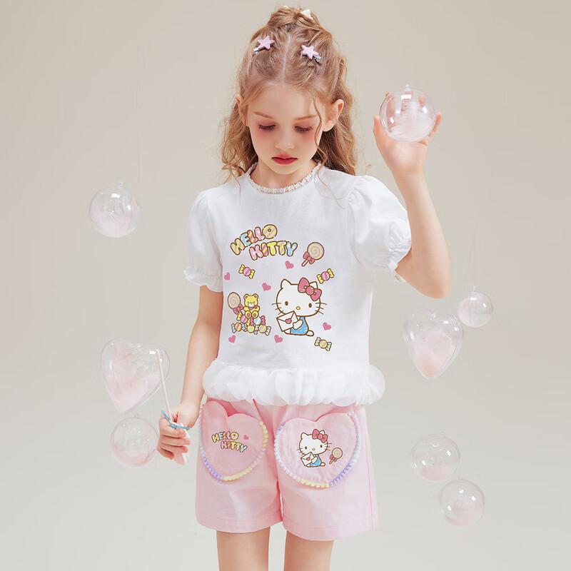 Hello Kitty Летний комплект: футболка и шорты для девочек (2026)