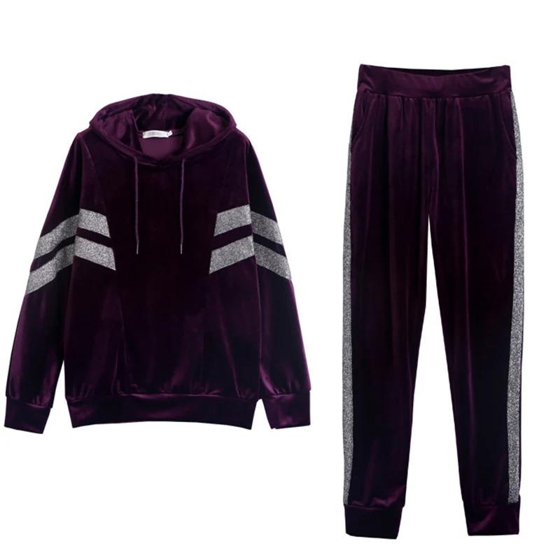 Толстовка с капюшоном весна-осень модная одежда комплекты корейская домашняя одежда комплект из двух предметов женский топ и брюки