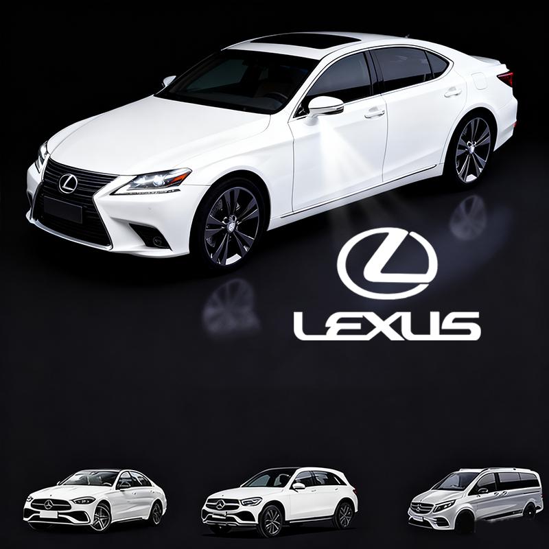 Для Lexus LS LC RZ IS350 CT200h GX460 LX570 RX500h NX300 LM ES300 2 шт. Беспроводные светодиодные проекторы логотипа приветствия на двери автомобиля Аксессуары