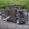 2026 Новый 1:24 Бенц Кемпер RV Моторхоум Игрушечная Модель Автомобиля, Литая Машинка-грузовик с Инерционным Механизмом, Модель Игрушечного Автомобиля со Звуком и Светом для Детей Мальчиков Девочек Мотоцикл