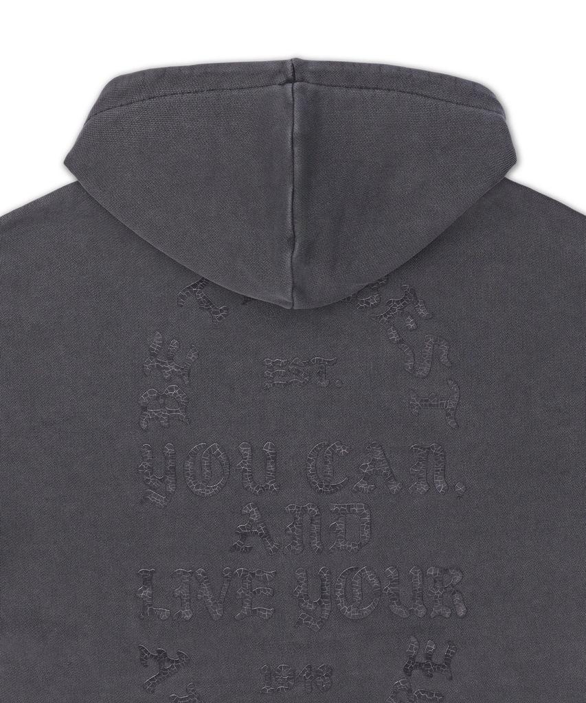 Puma Corded Full-Zip Hoodie - Flat Dark Grey / 634744-31