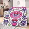 Tamagotchi Anime Print Blanket Warm  Comfortable Flannel Blanket Suitable for Bedrooms, Sofas, Beds, Chairs, Picnics, Travel