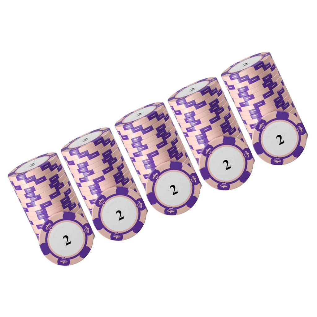 Набор из 20 фишек для покера с прозрачной печатью и большими числами, профессиональные игровые диски для подсчета очков для настольной игры 2