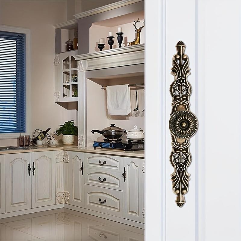 4/8 шт. Ручки-скобы с фиксированной декоративной пластиной, антикварные латунные ручки, винтажные ручки для выдвижных ящиков мебели, кухонных дверок шкафов с винтами