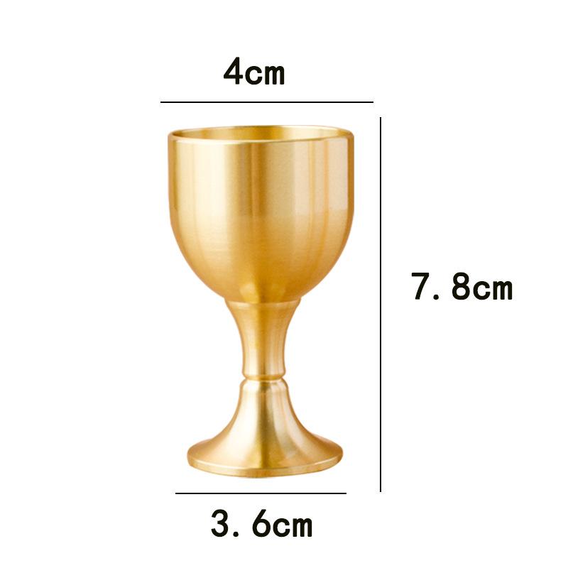 1 шт. латунный кубок, бокал для вина, коктейльный винный бокал, латунный кубок для напитков, металлический кубок для ликера для вечеринки, аксессуары для дома