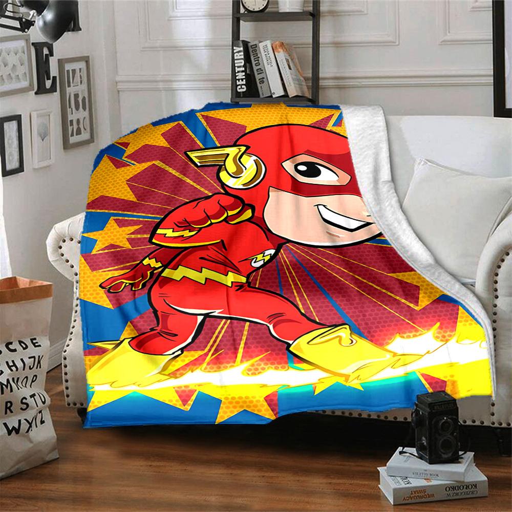 1pc Superhero Costume Blanket Polyester Fiber, All Season Comfort for Sofa, Bed, Office, Car, Camping Ideal Home Decor & Gift, Office Comfort