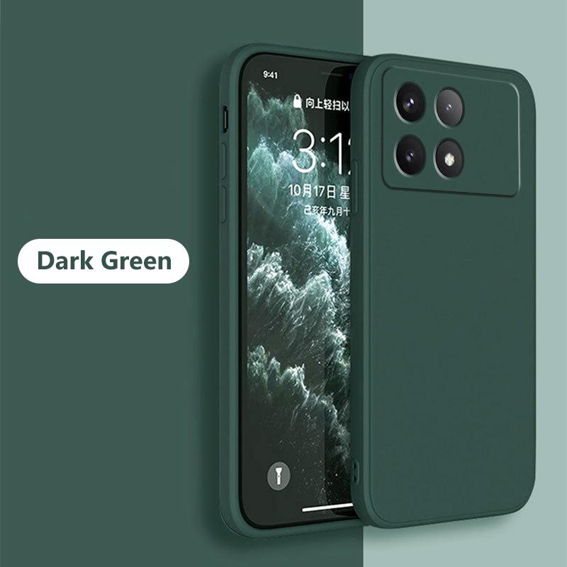 Для Poco X6 X 6 Pro Pocox6 Pro Чехол квадратный жидкий силиконовый мягкий чехол для Xiaomi Poco X6 X 6 Pro Pocox6 Pro 5G чехол для телефона