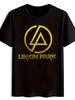 Графическая футболка Linkin Park - Черная с коротким рукавом, с круглым вырезом, летняя футболка для мужчин и женщин