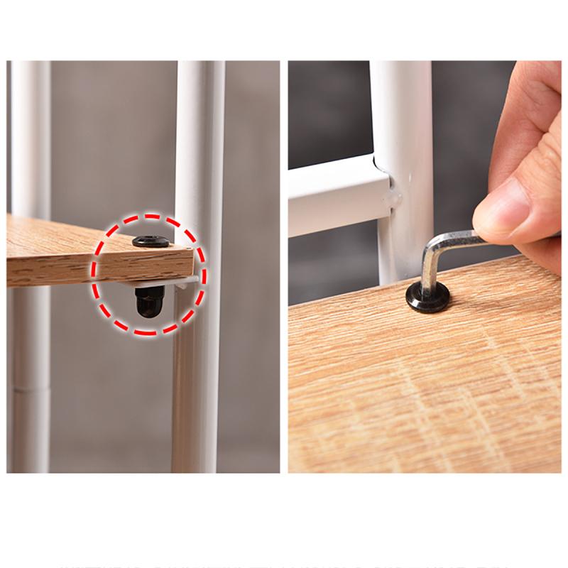 Подставка для растений, внутренняя металлическая полка для цветов с деревянным усиленным основанием, нескользящие угловые высокие держатели для цветов для патио, гостиной, балкона, сада, спальни