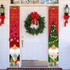 1 пара Рождественский куплет многоразовый мультяшный гном узор дверной подвесной баннер для вечеринки праздничное украшение дома