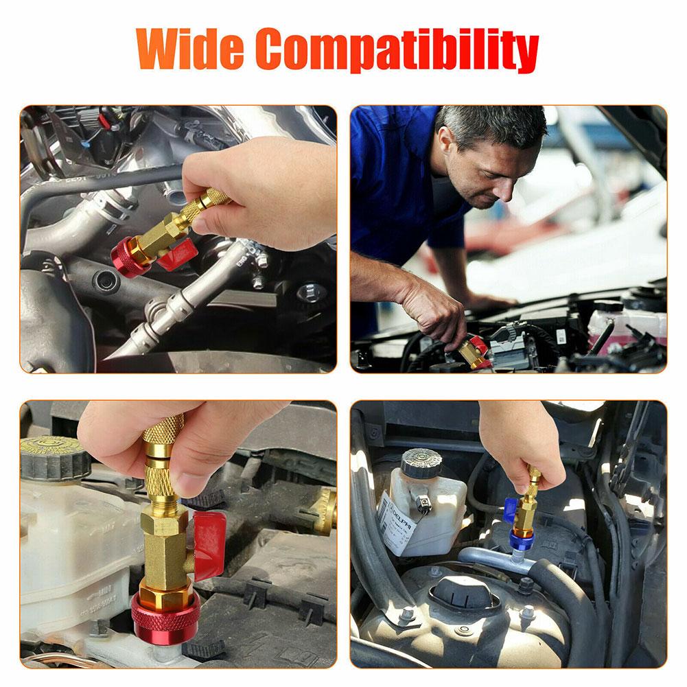 R134a R12 Core Quick Remover Installer Tool For Car Air Conditioning Repair Tool Adjustable High Pressure And Low Pre M7i1