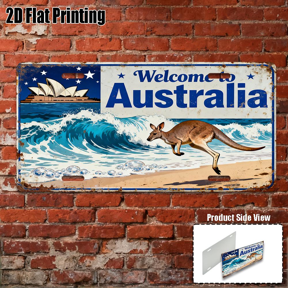 Vintage Sign Yard Signs Wall Art Retro Sign Travel Style Decor Australian Style Decor Gift for Travel Enthusiasts