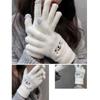 Cute Stretch Thicken Knitted Full Finger Women's Gloves Skiing Gloves Touch Screen