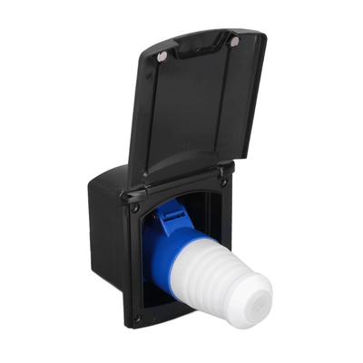 32A 220V-250V RV Внешняя коробка для розетки питания 3-контактная вилка розетка Водонепроницаемая встраиваемая установка для автодомов прицепов