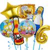 Birthday Decoration Simpsonsed Birthday Tableware Tablecloth Balloons Funny Yellow TV Famliy Home Baby Shower Party Favors