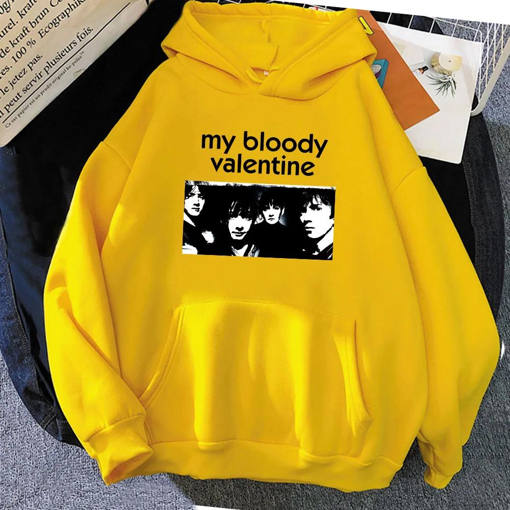 Худи Rock Band My Bloody Valentine Женская одежда Толстовки Мягкие толстовки с капюшоном Одежда с длинным рукавом