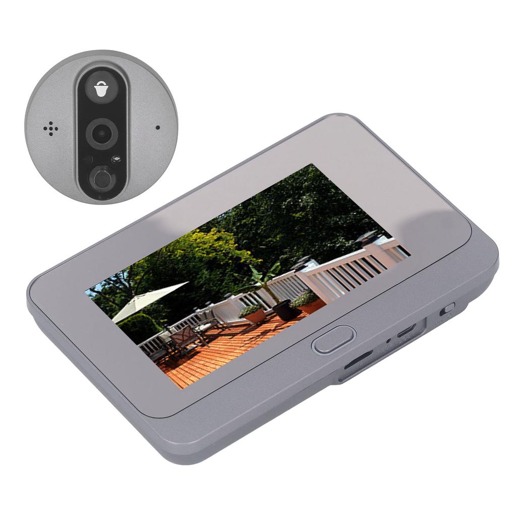 Интеллектуальный визуальный дверной звонок с экраном 4,3 дюйма, беспроводной HD-электронный визуальный дверной звонок для Tuya