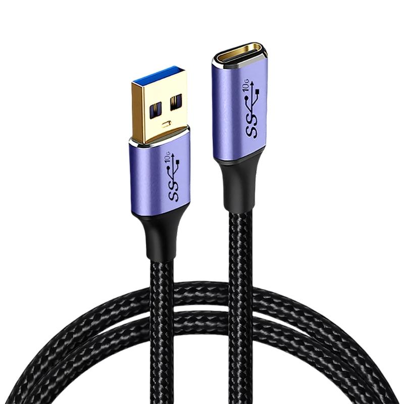 USB 3.0 A Папа на USB C Мама Кабель для передачи данных 10 Гбит/с Быстрая зарядка Синхронизация Провод для ноутбука Мыши U-диска Картридера