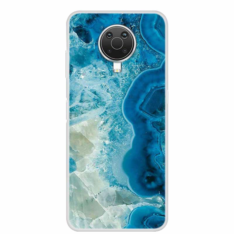 For Nokia G20 G10 Case Luxury Silicone TPU Soft Cover Phone Case for Nokia G20 TA-1334 Shockproof Cute Marble Bumper Funda Coque