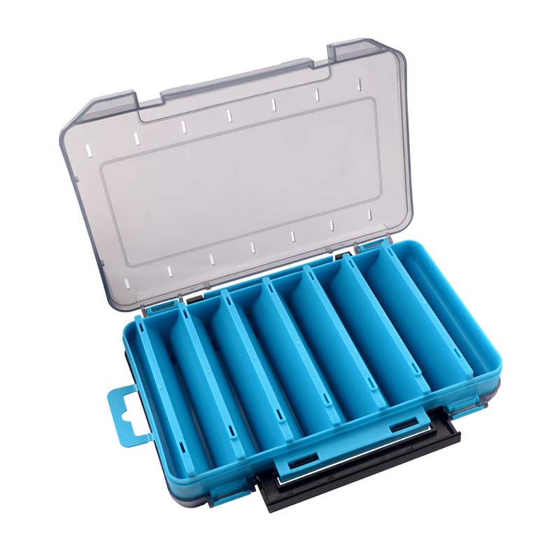 Fishing Tackle Box 14 Compartments Fishing Accessories Lure Hook Storage Case Double Sided Fishing Tool Organizer Boxes