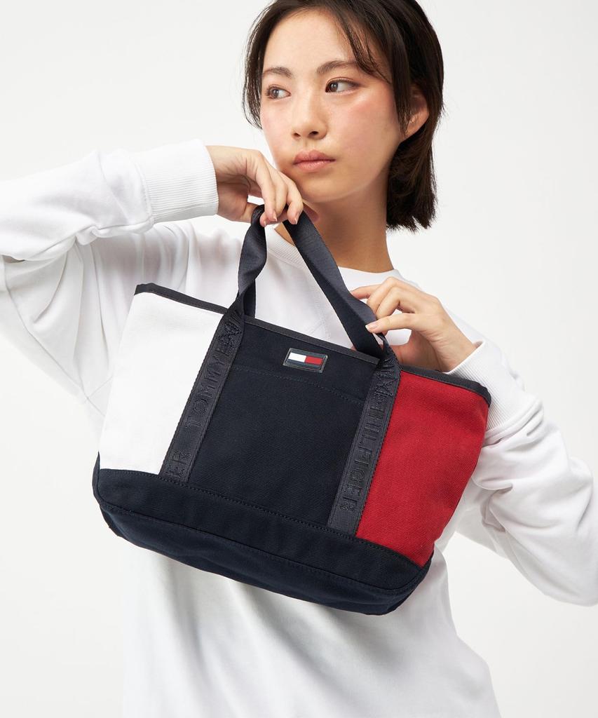 Tommy Hilfiger [Только онлайн] Маленькая холщовая сумка-тоут 69J2863 NS Темно-синий