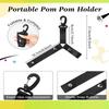 1PC Cheerleading Pompom Holder Cheer Bag Organizer With Snapbutton Durable Hanger For Multiple Poms Cheer Gear Accessories