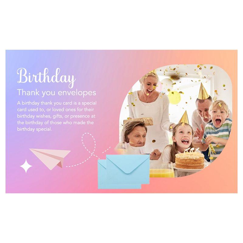 M-Современные Бумажные Конверты для Визиток Маленькие Кармашки для Конвертов 50 Цветных 13.5X18.5См Количество Мини-Конвертов Лимонно-Желтый