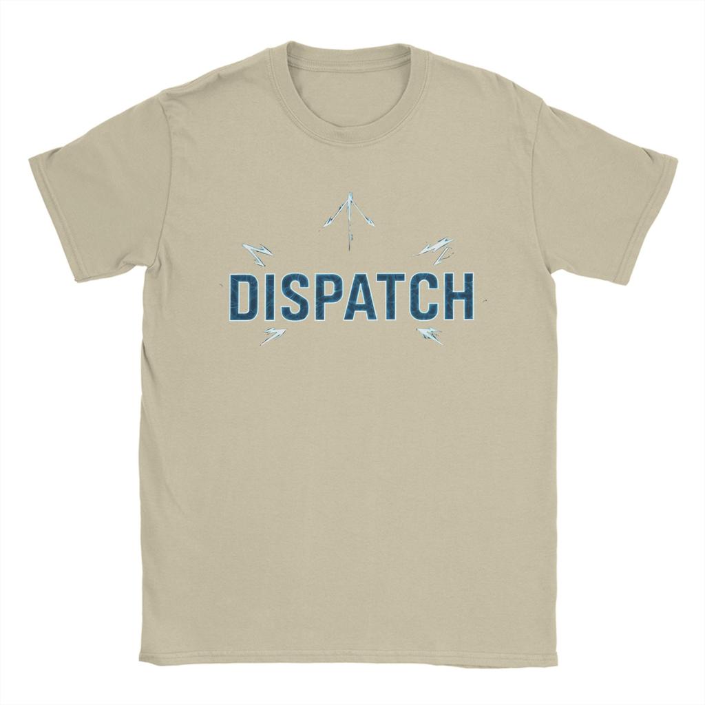Dispatch game Logo Men's T Shirt  Funny Tees Short Sleeve Round Collar T-Shirt Pure Cotton Graphic Clothes