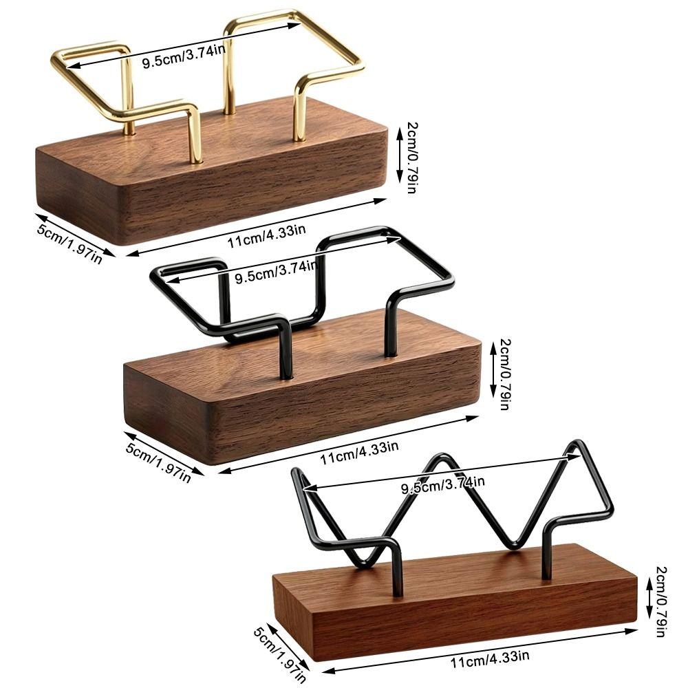 Multiple Styles Name Card Stand Wooden Desktop Card Holder Desk Card Display Rack Hotel