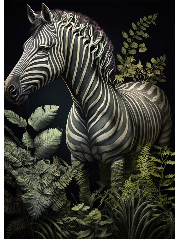 Винтажные животные в джунглях, цветы, холст, картина, печать плакатов, павлин, тукан, попугай, слон, обезьяна, настенная живопись, домашний декор для комнаты