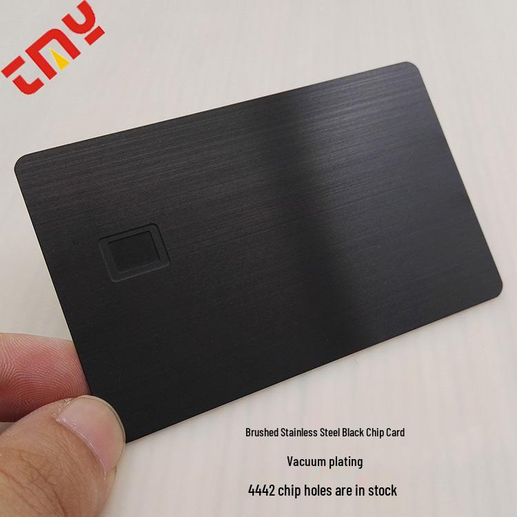 Premium 24K Gold-Plated 304 Stainless Steel Credit Card with IC Chip & Magnetic Stripe